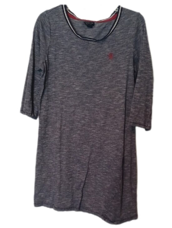 U.S. Polo Assn. Dresses & Skirts - × U.S. Polo Assn. Heather Gray & Navy 3/4 Long Sleeve  Dress Women's Size Large
